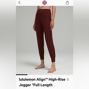 lululemon Align™ High-Rise Jogger
Full Length Red Merlot SIZE 12